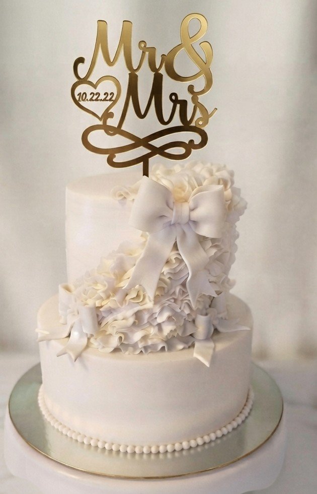 Pastel personalizado para celebración de boda