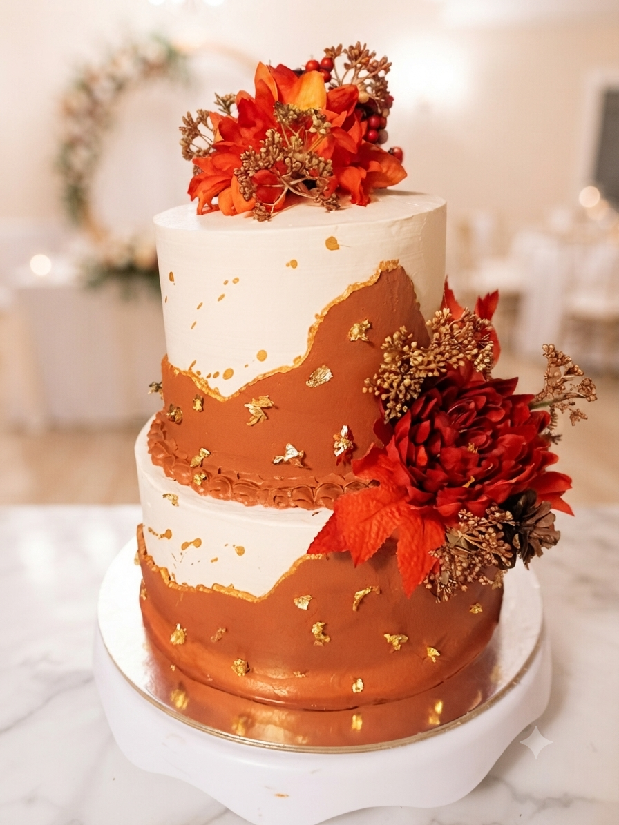 Pastel artesanal para boda