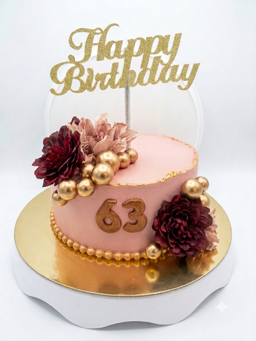 Pastel artesanal de cumpleaños