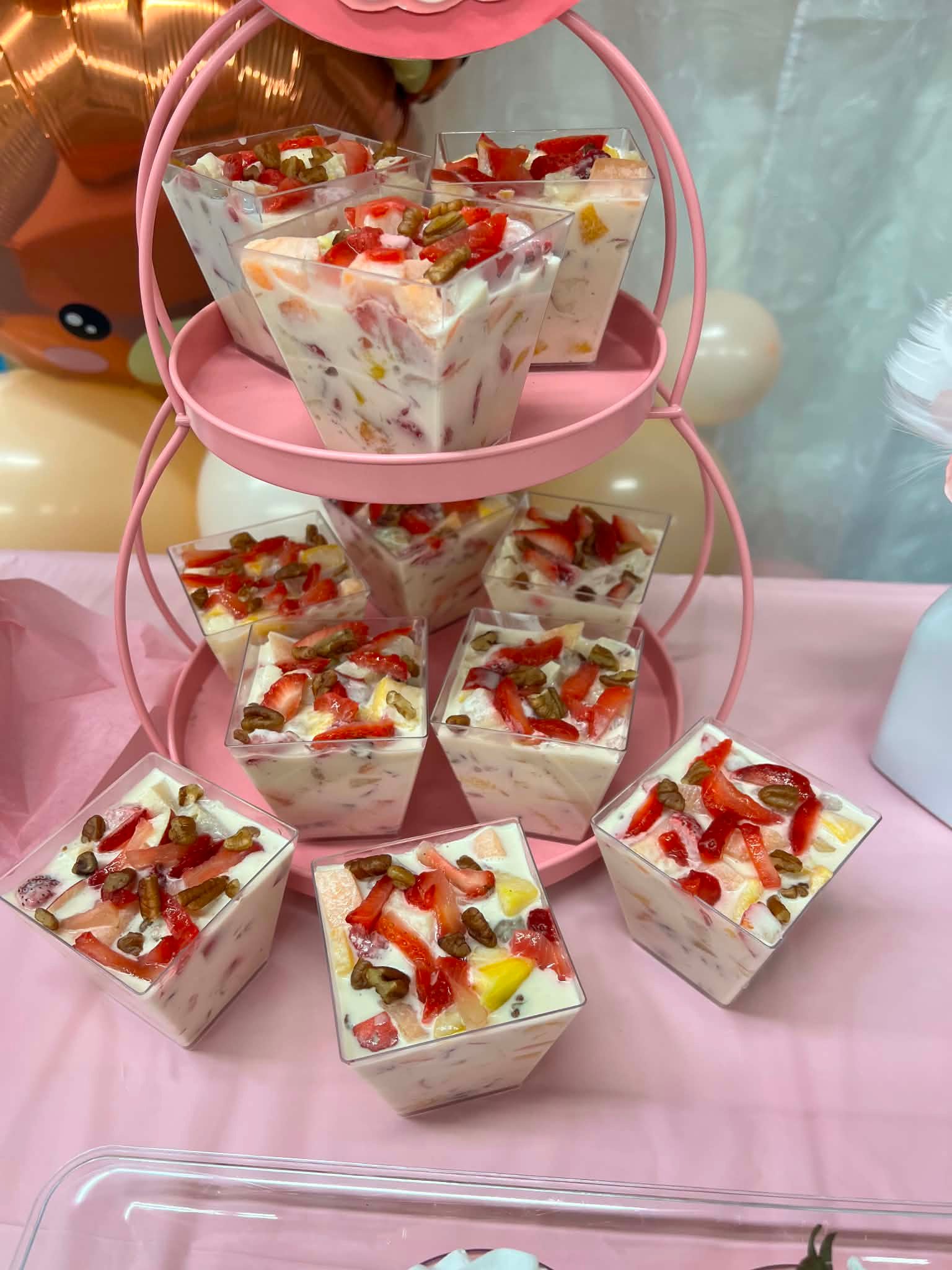 Mesa de postres decorada