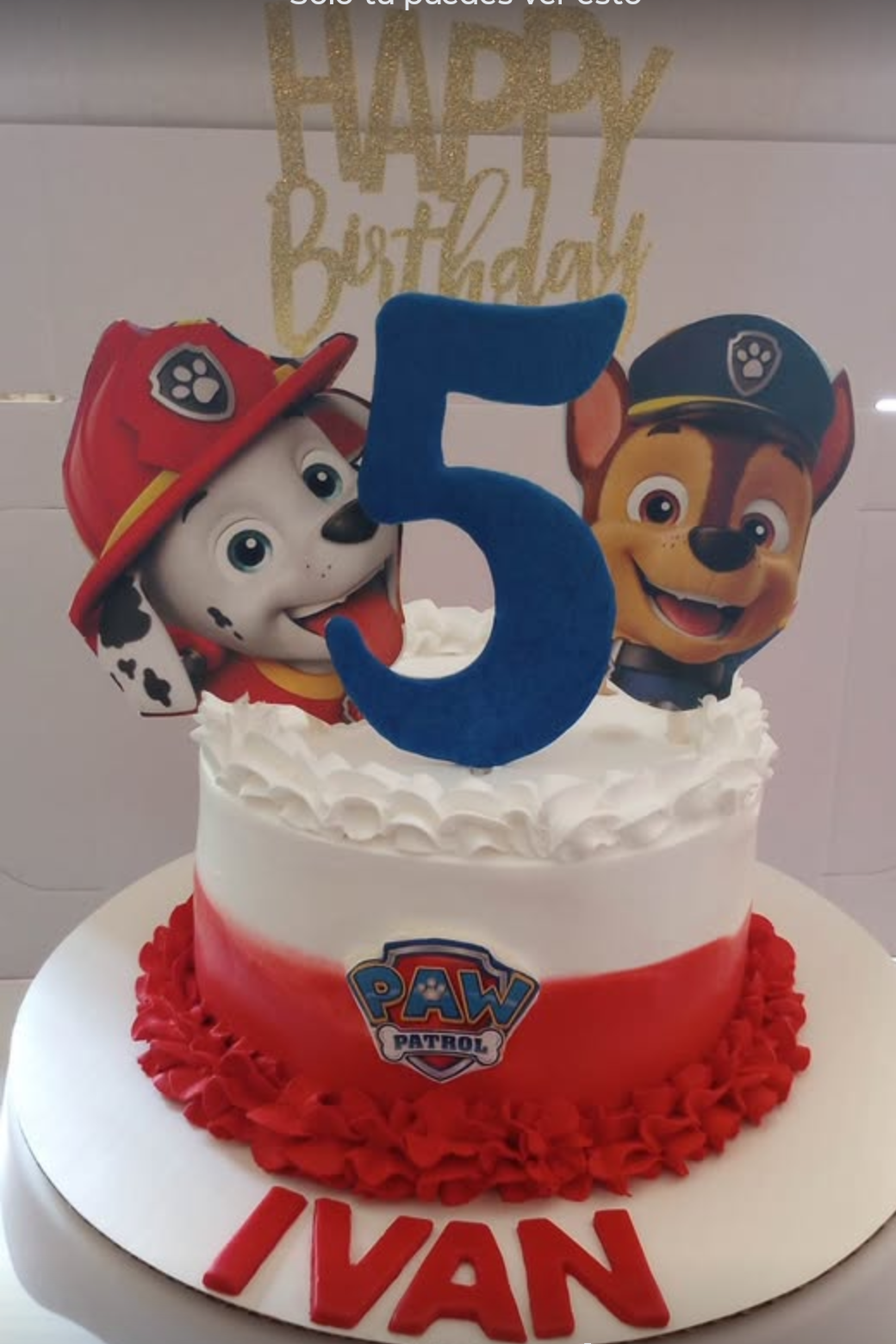 Pastel personalizado para niños